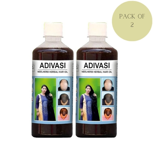 Adivasi Herbal Hair Oil For Faster Hair Growth (Pack of 2 - 100ml)